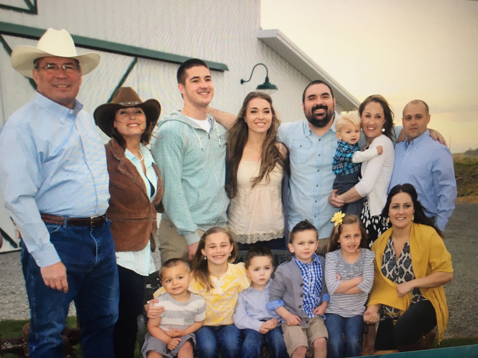 Bill Moos, wife Kendra and family